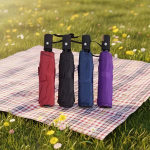 Wholesale Price Automatic 3-folding <b>Large</b> Outdoor Waterproof Parasol <b>Umbrella</b> with logo - Product Image 1