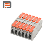 Bloc de bornes à raccordement rapide DF-2608-5C-DIN pour montage sur rail DIN, connecteur de câble électrique à levier à ressort 1P