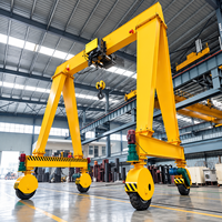Pont roulant monopoutre 1-20t sur pneus avec palan électrique à double vitesse pour usine et entrepôt
