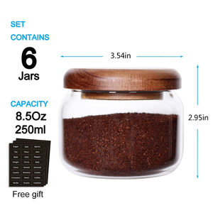 High Borosilicate Cylindrical Food Storage Container - Mini sealed <b>Coffee</b> Bean Storage Bottle - Product Image 4