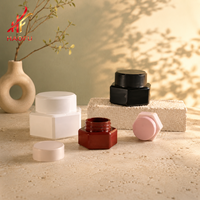 Pots hexagonaux haut de gamme pour gel à ongles avec couvercle, 3g, 5g, 15g, 30g, pour gel de construction, cosmétiques, soins de la peau, échantillons et emballages.