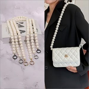 공장 맞춤형 진주 지갑 체인 교체 가방 스트랩 금속 어깨 체인 모조 진주 핸드백 체인 액세서리 - Product Image 2