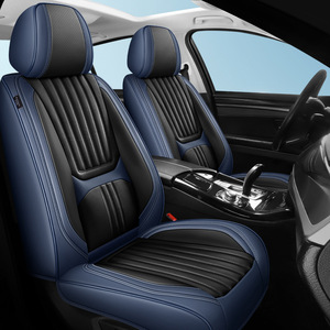 Housse de <span class=keywords><strong>siège</strong></span> de voiture universelle 5 places en cuir PU et nappa avec ajustement OLIVER pour une utilisation en toutes saisons - Product Image 2