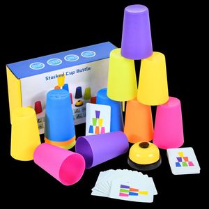 Jeu de Tasses Empilables Personnalisables pour Enfants : Apprentissage Interactif, Éducation Précoce, Jeu de Bataille, Jouets Sensoriels Colorés pour le Développement Cognitif des Enfants - Product Image 1