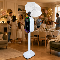 Machine de photomaton commercial avec écran tactile de 15,6 pouces, miroir selfie DSLR pour location de mariage et de fête, avec logiciel gratuit