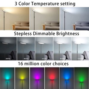 Bright Standing <strong>Lamp</strong> Colors Brightness Angle Modes Adjustable , <strong>Reading</strong> <strong>Lamps</strong> with <strong>Remote</strong> RGB <strong>Floor</strong> <strong>Lamp</strong> - Product Image 6