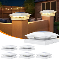 Lámpara Solar LED IP65 de Alta Luminosidad, Luz Blanca Cálida, para Exteriores, con Construcción de Plástico, para Jardines, Cercas, Terrazas o Patios
