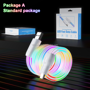 Núcleos de alambre de cobre puro LED <span class=keywords><strong>Cable</strong></span> de carga rápida USB tipo C 1M 12V 5A 65W 100W Tipo C <span class=keywords><strong>Cable</strong></span> <span class=keywords><strong>Iphone</strong></span> Silicona 66W Adaptador de silicona - Product Image 1