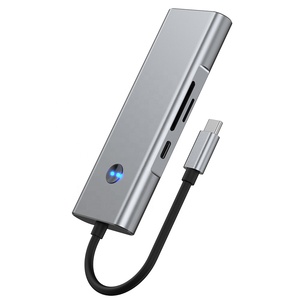 <span class=keywords><strong>Hub</strong></span> <span class=keywords><strong>USB</strong></span> <span class=keywords><strong>C</strong></span> 9 en 1 Adaptateur de concentrateur multiport <span class=keywords><strong>USB</strong></span> 3.0 Ports 4K/60Hz Port audio HD Dock PD 100W SD/TF avec bouton d'écran - Product Image 5