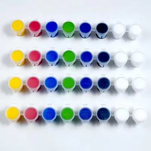 Kit de <span class=keywords><strong>pintura</strong></span> para adultos y niños Multi-superficie no tóxica 8 <span class=keywords><strong>colores</strong></span> Mini <span class=keywords><strong>pintura</strong></span> de bote de tira acrílica para estudiante - Product Image 1