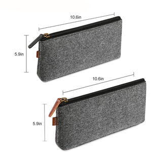 Boîte à crayons en <span class=keywords><strong>feutre</strong></span> de haute qualité avec fermeture éclair, fournitures scolaires pour étudiants, porte-stylos simple et prix bas - Product Image 4