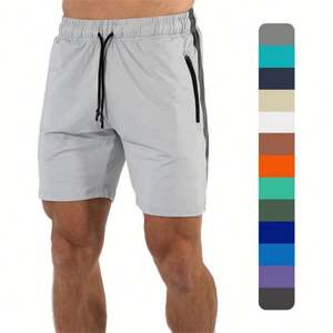 Pantalones Cortos Deportivos de Secado Rápido con Malla Lateral para Hombre, 100% Algodón, Sólidos, Casuales, Hasta la Rodilla - Product Image 1