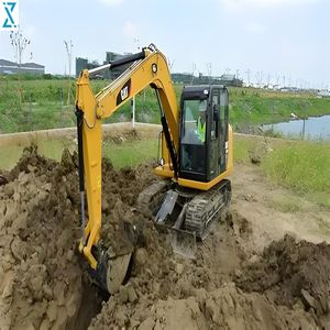 حفارة كاتربيلر 307 مستعملة بوزن <span class=keywords><strong>7</strong></span> طن مع محرك أصلي وهيكل سفلي ومكونات هنغلي - Product Image 5