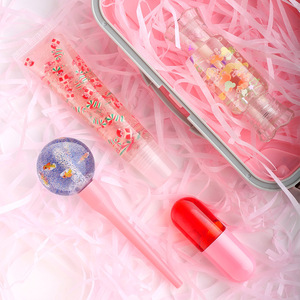 Nuevo equipaje Labios de Navidad Et <span class=keywords><strong>Gloss</strong></span> Glossy Vegan Moisture Etiqueta privada Cambio de brillo de labios Regalo del día de San Valentín - Product Image 6