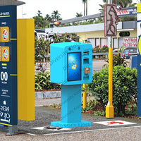 Kiosque de paiement entièrement automatique pour lavage de voitures en extérieur, système de stationnement auto-service par carte de crédit SDK, écran 21,5 pouces Windows/Android