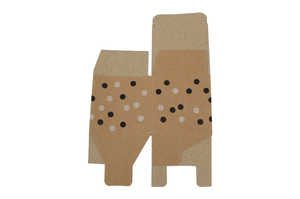 Caja de papel Kraft con papel cuadrado de punto Caja de regalo pequeña Caja de recuerdo de caramelo para embalaje de chocolate - Product Image 6