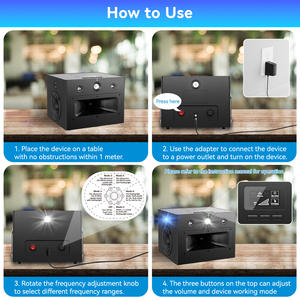 3 mod ultrasonik haşere kovucu kemirgenler ve böcekleri caydırmak için güçlü ses flaş kedi çağrı - Product Image 2