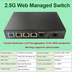 Switch de Red de 4 Puertos 2.5G con 2X10G SFP+, Switch de 6 Puertos 2.5G Fácil de Administrar por Web para <span class=keywords><strong>Homelab</strong></span> - Product Image 5