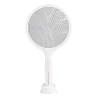 Raquette anti-moustiques 2-en-1, rechargeable par USB, batterie au lithium, piège à insectes domestique
