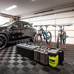 Sàn nhựa Chống Rửa Xe trượt lồng vào nhau thoát nước nhà để xe mat công nghiệp gạch lát sàn nhà để xe - Product Image 5