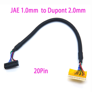 맞춤형 차폐 LVDS 케이블 270mm JAE 1.0 20핀 - 2.0 피치 20핀 듀퐁 커넥터 (광고 기기 모니터 드라이버 보드용) - Product Image 1