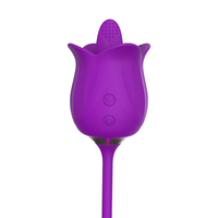Rosen-Erotik Zungenleck-Vibrator mit Teleskopfunktion USB-betriebenes Klitoris-Sauggerät für Erwachsene