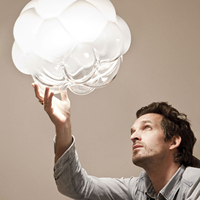 Lustre moderne minimaliste en verre blanc, luminaire suspendu créatif en forme de nuage pour la décoration de hall, café, restaurant