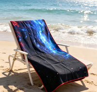 Low MOQ Custom Microfiber Beach Towel Solid Color for Hotel B&B Absorbent Bath Towel