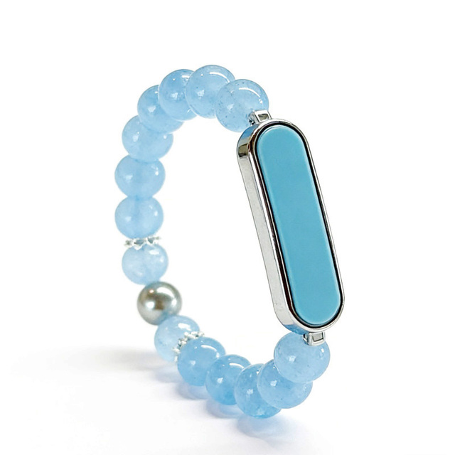 Fashionable Luxurious High-quality Gemstone Cat's Eye-shaped Sports Health -connected APP-enabled Smart Bracelet