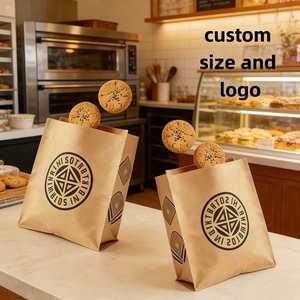 Bolsas de Papel Kraft para Panadería con Logotipo Personalizado - Empaque Ecológico para Galletas/Pasteles (Impresas, Duraderas) - Product Image 3