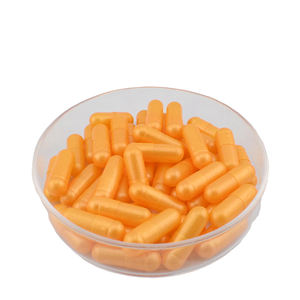 Ukuran kemasan farmasi kapsul HPMC sayuran warna ungu hijau oranye kuning emas 000 dari pabrikan Cina - Product Image 3