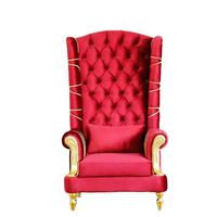 Chaise de trône de pédicure de luxe Bomacy Salon de beauté Hot Red Queen Royal avec pied SPA en cuir PU 110/220V/240V