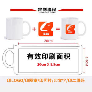 Starry Dream Custom White Ceramic <b>Mug</b> 301-400ml Sublimation Logo Gift For Business Promotions - Product Image 3