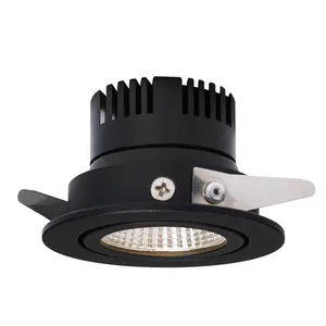 5watt Downlight Recessed Cob Adjustable Ceiling Down Lamp Aluminum Plastic Indoor Anti-glare Led High Lumen Spotlights
