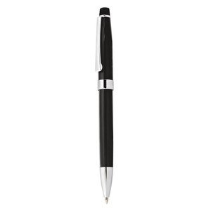 Penna Nera Lucida in Metallo per Scrittura e Correzione - Product Image 1