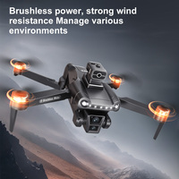 Nouveau style V198 MAX Drones professionnels sans balais 5G WIFI FPV avec grand écran, télécommande, mini drone quadricoptère avec caméra 4K et GPS