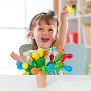 Jouet éducatif <span class=keywords><strong>en</strong></span> bois Montessori pour la petite enfance, blocs <span class=keywords><strong>de</strong></span> construction <span class=keywords><strong>en</strong></span> forme <span class=keywords><strong>de</strong></span> cactus, puzzle, jouets éducatifs scientifiques - Product Image 3