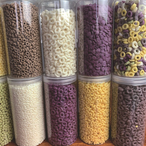 Anillos <span class=keywords><strong>de</strong></span> Cereal Instantáneos Crujientes con Sabor <span class=keywords><strong>a</strong></span> Maíz, Matcha, Arroz Negro y Cacao, <span class=keywords><strong>Cereales</strong></span> para el Desayuno, Complemento Alimenticio para Leche, Yogur y Fitness - Product Image 1