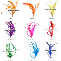 Noir teint millnery chapeau fascinateur naturel Biot plume d'oie pour cheveux mouche attachant matériel bricolage artisanat fête carnaval décor