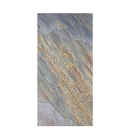 Nouveau matériau de décoration murale extérieure placage de pierre flexible ardoise feuilles de pierre naturelle minces feu de forêt