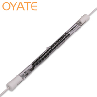 Lampe chauffante infrarouge personnalisée en fibre de carbone 12V-600V 50W-8000W, tube chauffant en quartz pour four et four à micro-ondes, pièces de chauffage