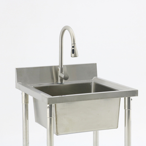 Évier de cuisine en acier inoxydable à cuve unique de qualité commerciale pour une utilisation professionnelle en cuisine - Product Image 5
