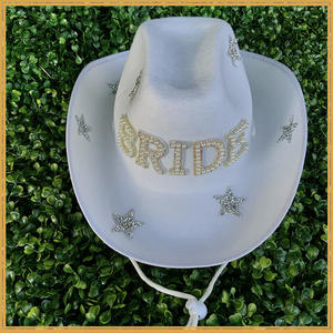 <span class=keywords><strong>Chapeau</strong></span> de cowboy de mariage pour enterrement de vie de jeune fille - Product Image 5