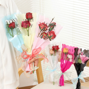 Papel de embalaje de flores multibranchi de <span class=keywords><strong>sirena</strong></span>, envoltura de regalo hecha a mano, hecha de plástico BOPP para bolsa OPP DIY incluida - Product Image 5