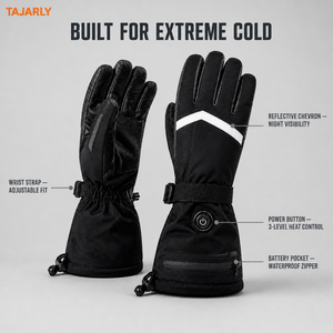 <span class=keywords><strong>Gants</strong></span> chauffants à batterie avec contrôle intelligent de la température, professionnels, pour la <span class=keywords><strong>moto</strong></span>, la conduite et les excursions en camping - Product Image 3