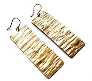 Boucles d'oreilles pendantes en laiton plaqué or Antique élégantes faites à la main pour femmes bijoux de déclaration pour femmes boucles d'oreilles pendantes à la mode - Product Image 3