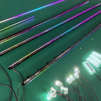 Luz Ambiental Universal K6 para Interior de Auto, Efecto Cielo Estrellado, Cascada, Galaxia, Sinfonía, 18 en 1, Barra de Luz con Efecto Arcoíris