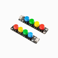 Módulo de teclado independiente de cuatro con interruptor táctil de 4 teclas Botón de expansión externa IO Interfaz de programación Arduino PH2.0