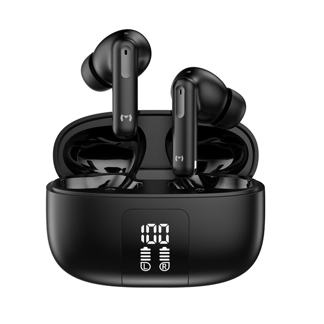 Miccell Ai Real-Time Translation Earbuds ANC Active Noise Cancelling Headphone Device Bilingual Conversation Translator Earphone