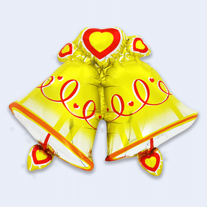 Globos Decorativos con Forma de Campana Navideña de 89x72 cm para Celebraciones Festivas - Product Image 1